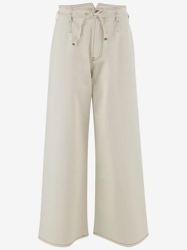 Stretch Cotton Denim Jeans with Belt sold by Lord & Taylor