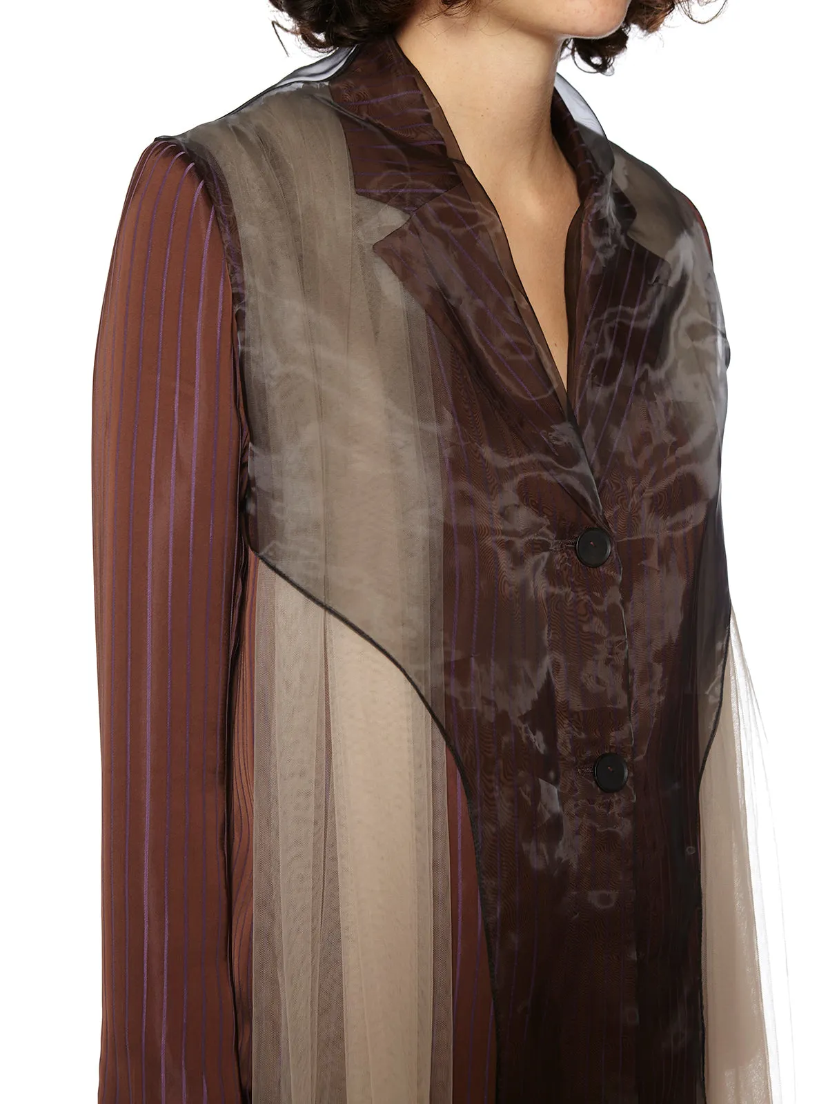 BLAZER WITH TULLE INSERT sold by Lord & Taylor product image thumbnail 4