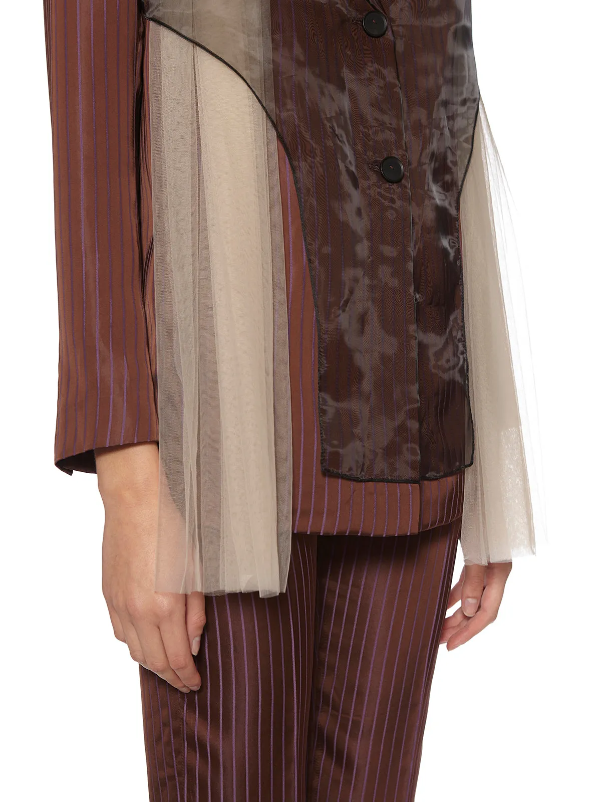 BLAZER WITH TULLE INSERT sold by Lord & Taylor product image thumbnail 5