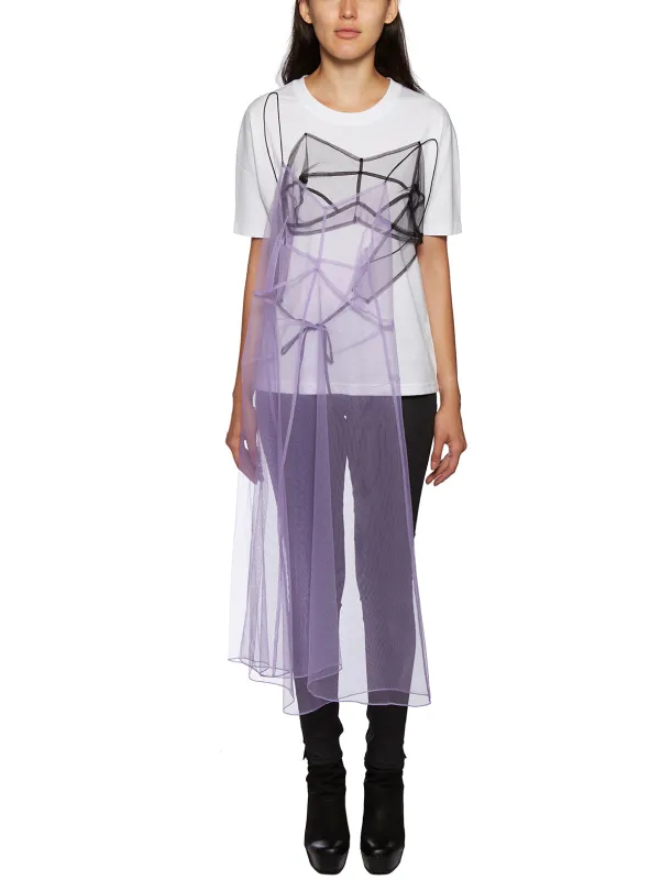 DRESS T-SHIRT IN COTONE E TULLE sold by Lord & Taylor