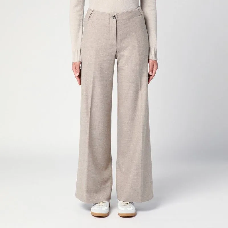 GREY MéLANGE WOOL TROUSERS sold by Lord & Taylor