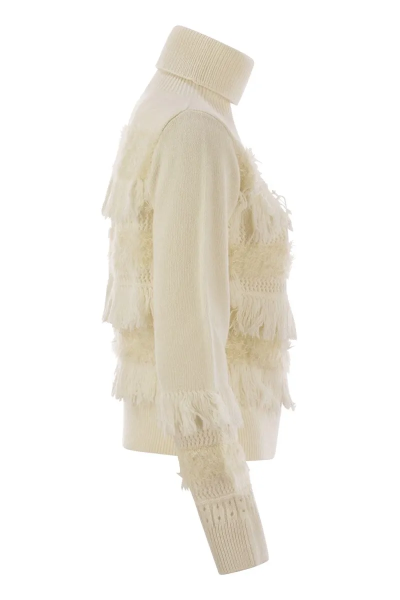 WOOL AND CASHMERE BLEND TURTLENECK SWEATER sold by Lord & Taylor product image thumbnail 3