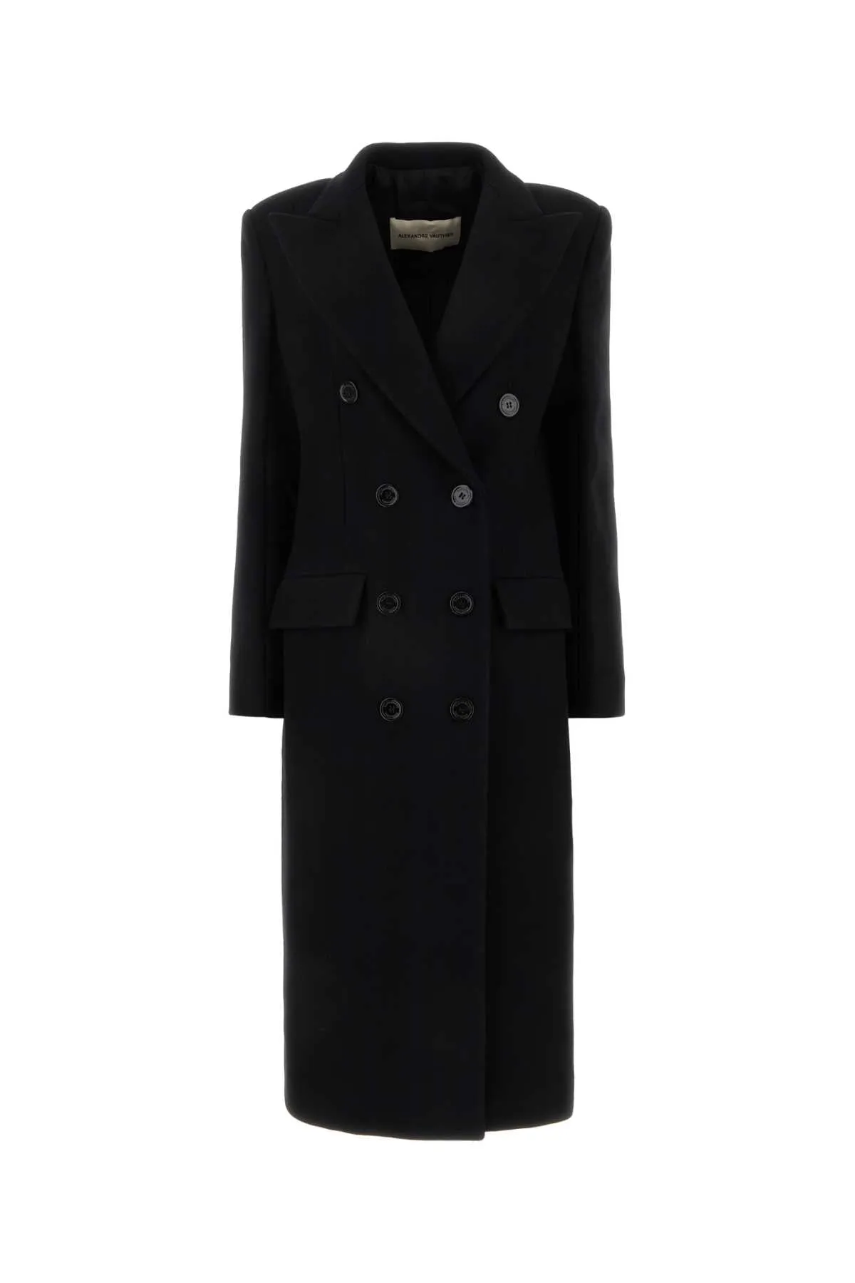 BLACK WOOL BLEND COAT sold by Lord & Taylor