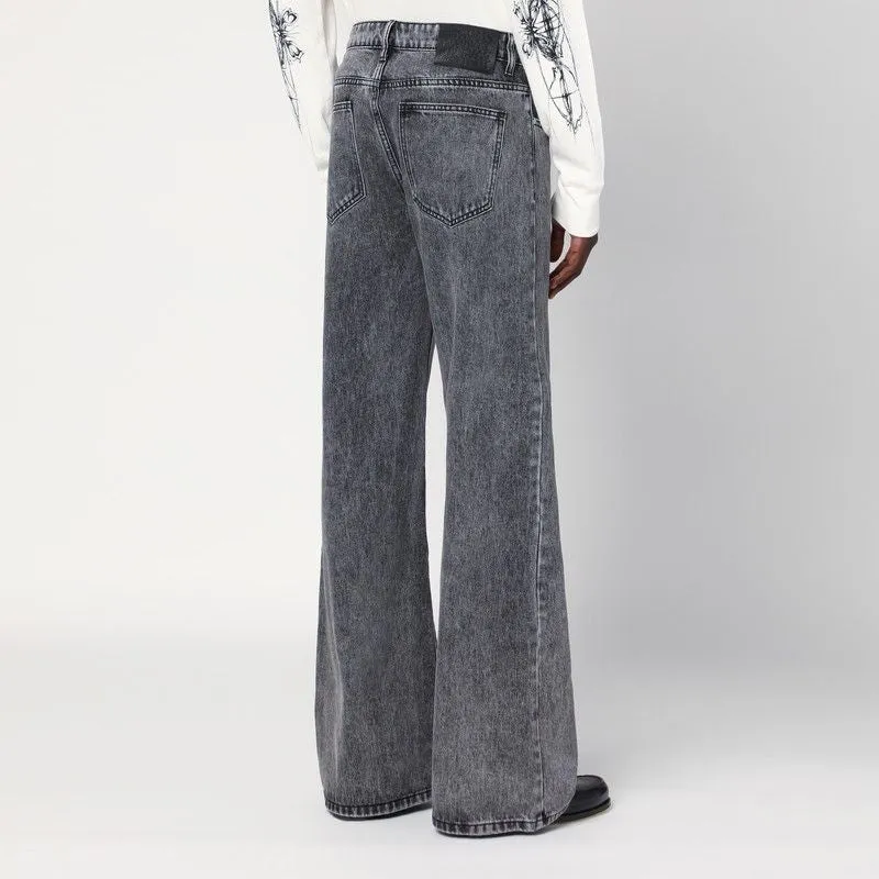 WIDE-LEG BLACK WASHED JEANS sold by Lord & Taylor product image thumbnail 2