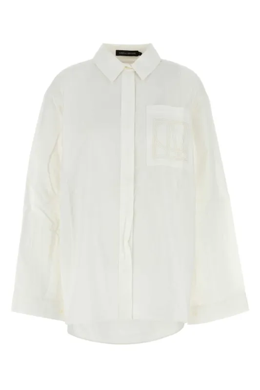 WHITE POPLIN WINSLOW OVERSIZE SHIRT sold by Lord & Taylor