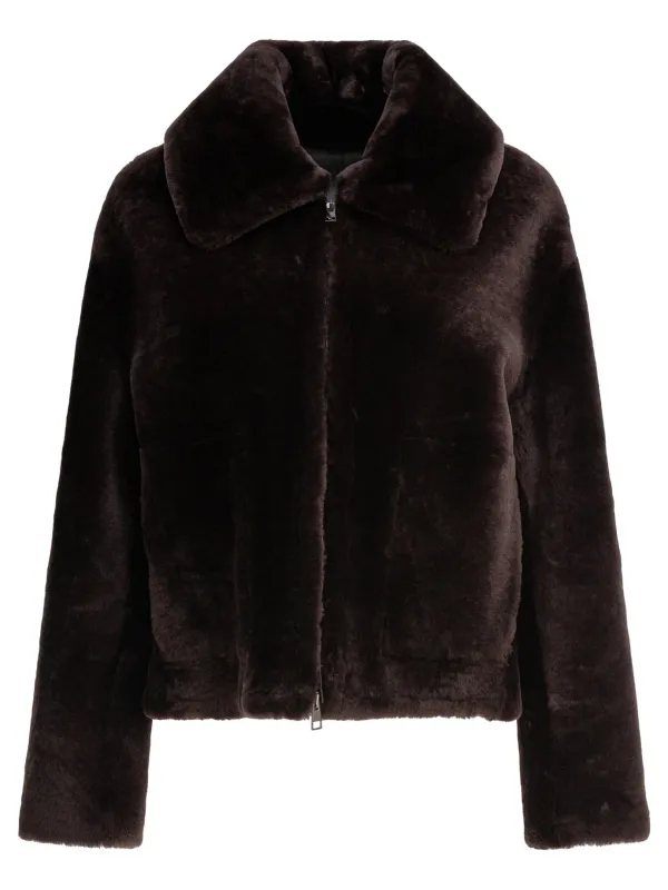 BROWN LAMB FUR COAT made by Lord & Taylor