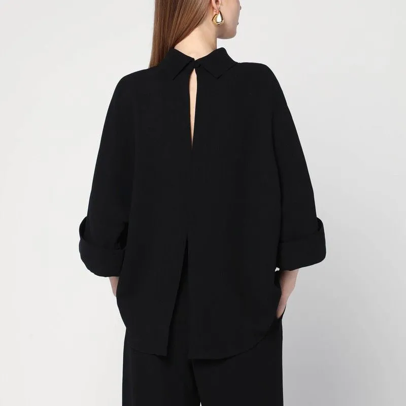 BLACK BAILEE BLOUSE IN CRêPE GEORGETTE sold by Lord & Taylor product image thumbnail 2