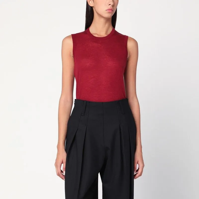 BORDEAUX SEMI-SHEER TANK TOP sold by Lord & Taylor