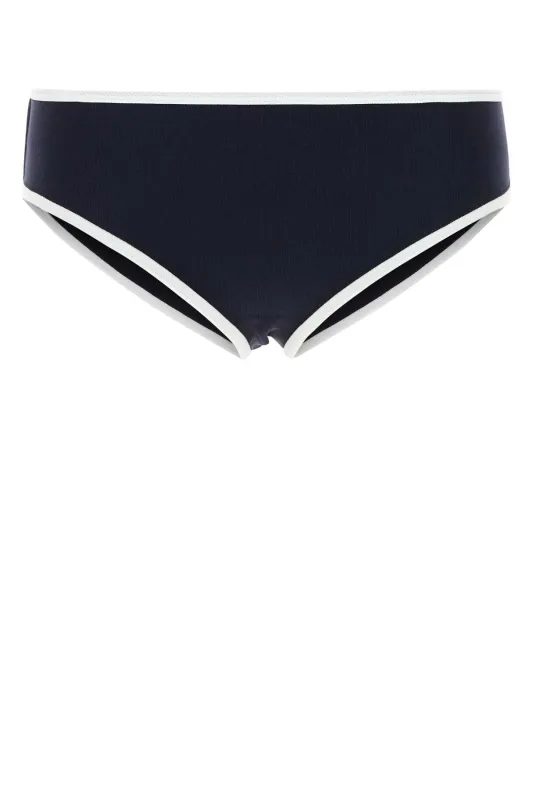 MIDNIGHT BLUE STRETCH NYLON BIKINI BOTTOM sold by Lord & Taylor
