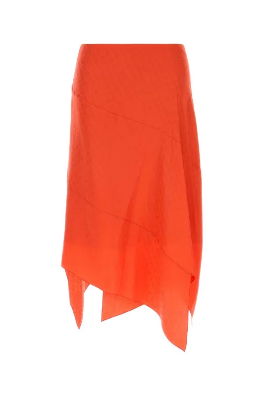 CORAL SILK SKIRT made by Lord & Taylor
