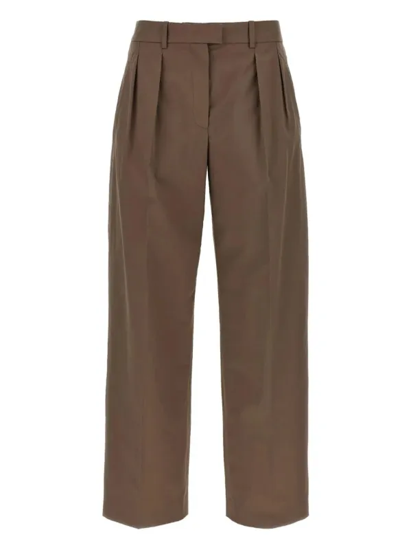 COTTON TROUSERS WITH A WIDE-LEG FIT sold by Lord & Taylor