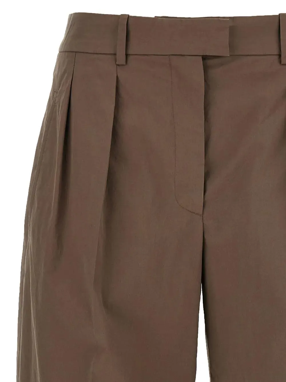 COTTON TROUSERS WITH A WIDE-LEG FIT sold by Lord & Taylor product image thumbnail 3