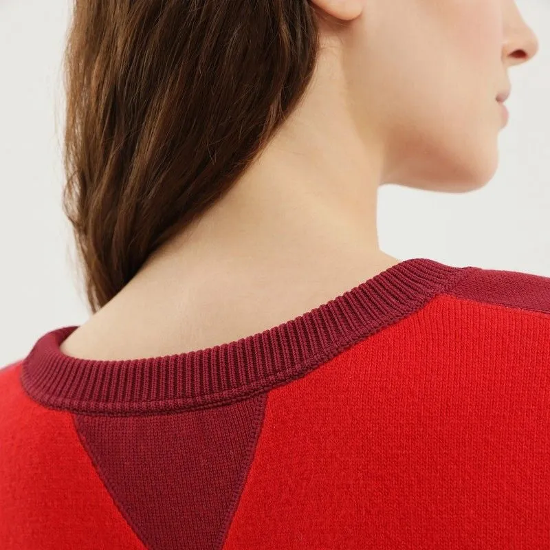 COLOR BLOCK CREW NECK SWEATER sold by Lord & Taylor product image thumbnail 2