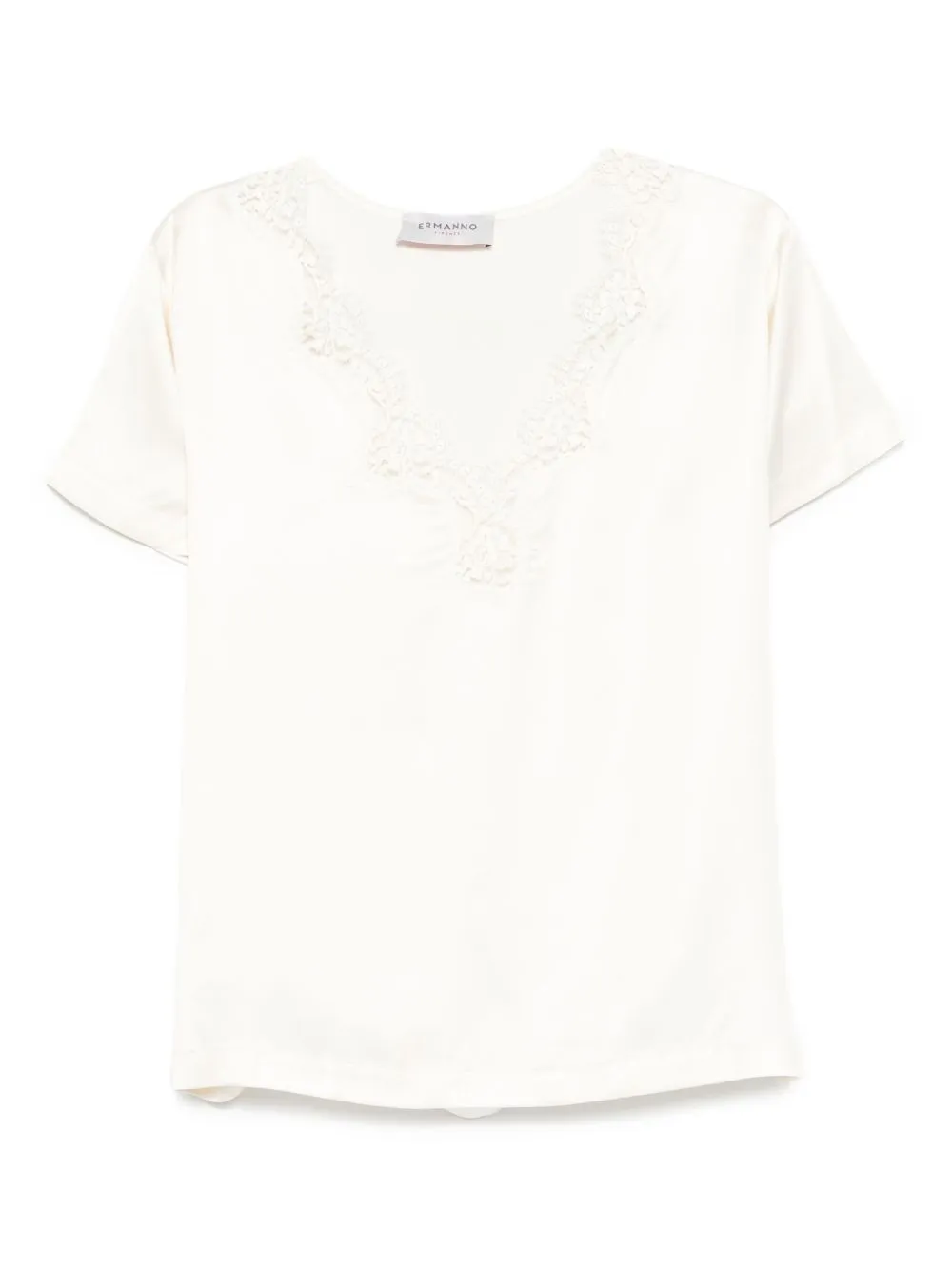 BEIGE SILK T-SHIRT sold by Lord & Taylor