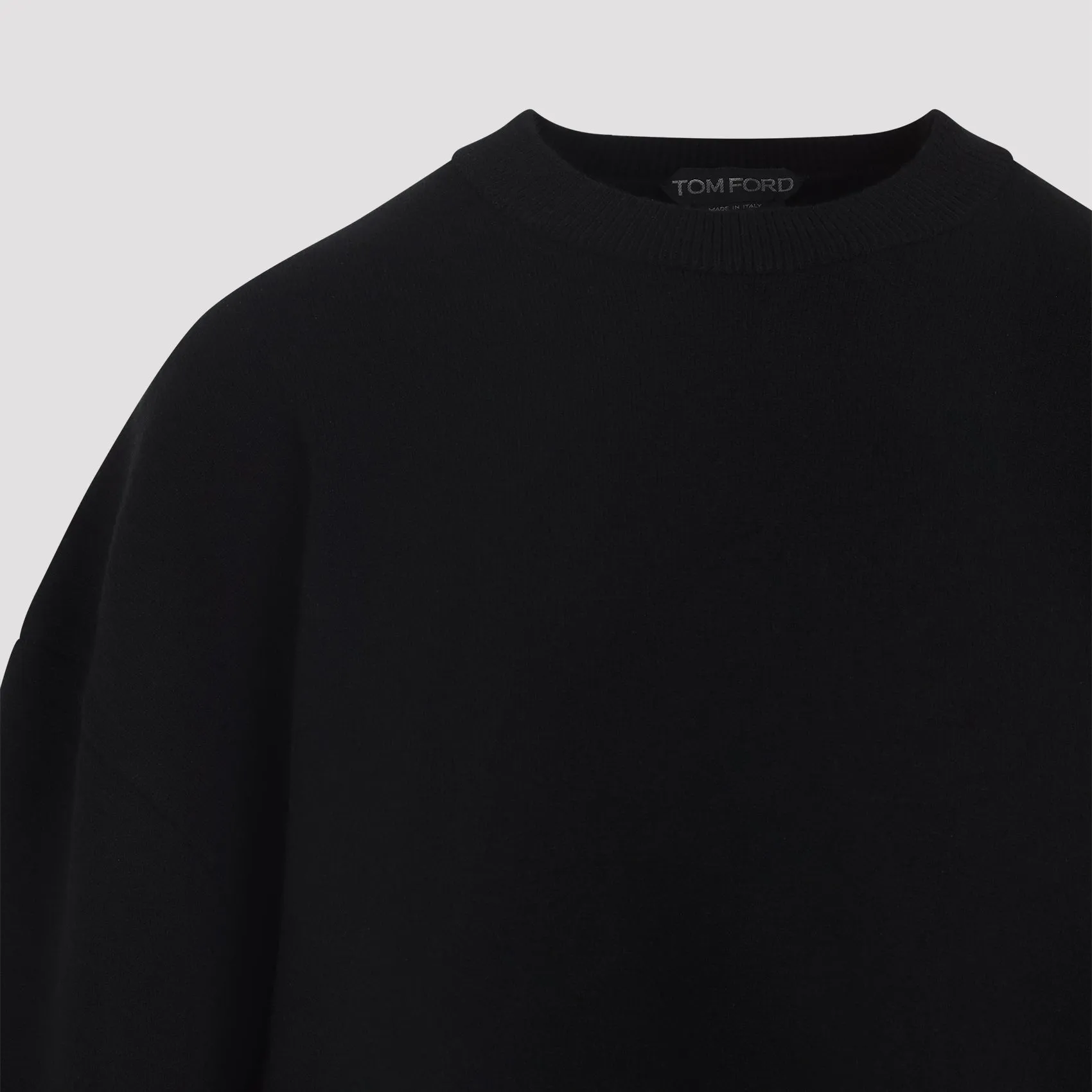 BLACK WOOL AND CASHMERE CROPPED SWEATER sold by Lord & Taylor product image thumbnail 4