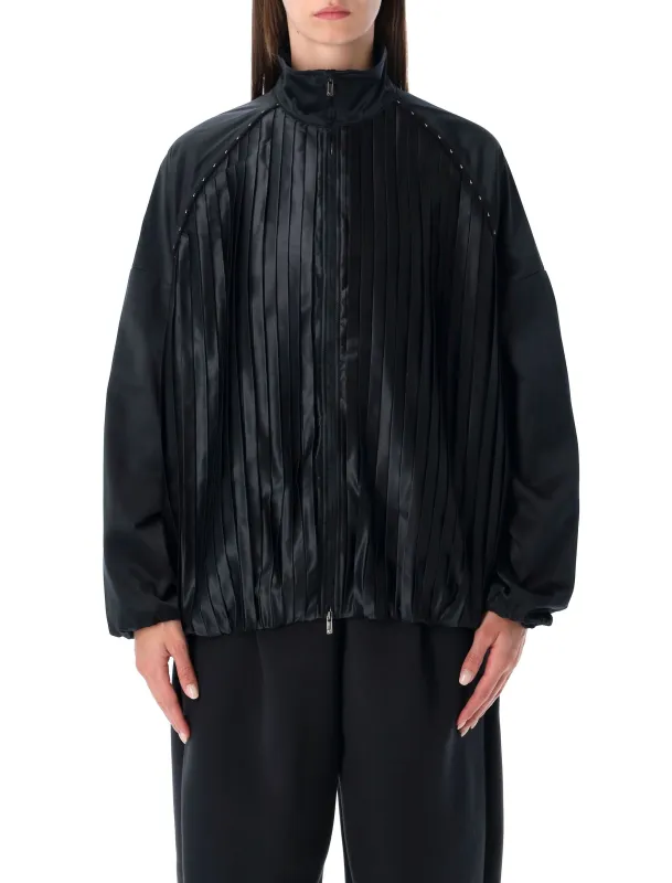SATIN PLEATED OVERSIZED TRACKSUIT JACKET NIKE SPORTSWEAR COLLECTION sold by Lord & Taylor