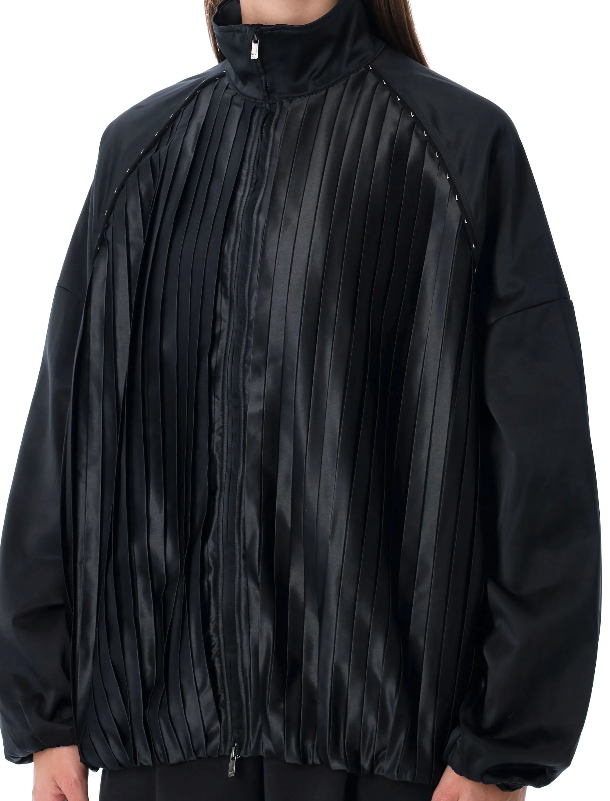 SATIN PLEATED OVERSIZED TRACKSUIT JACKET NIKE SPORTSWEAR COLLECTION sold by Lord & Taylor product image thumbnail 3