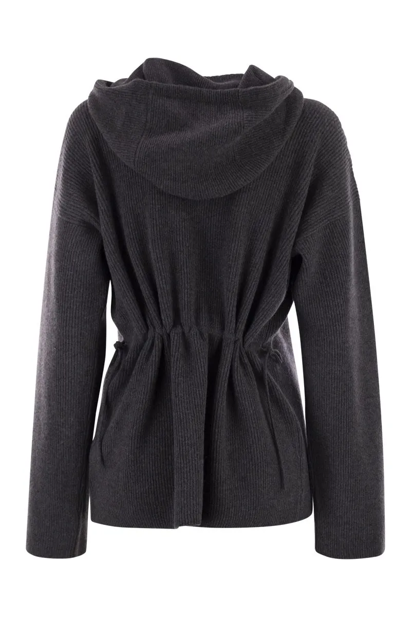 ENGLISH RIBBED HOODED SWEATER sold by Lord & Taylor product image thumbnail 2