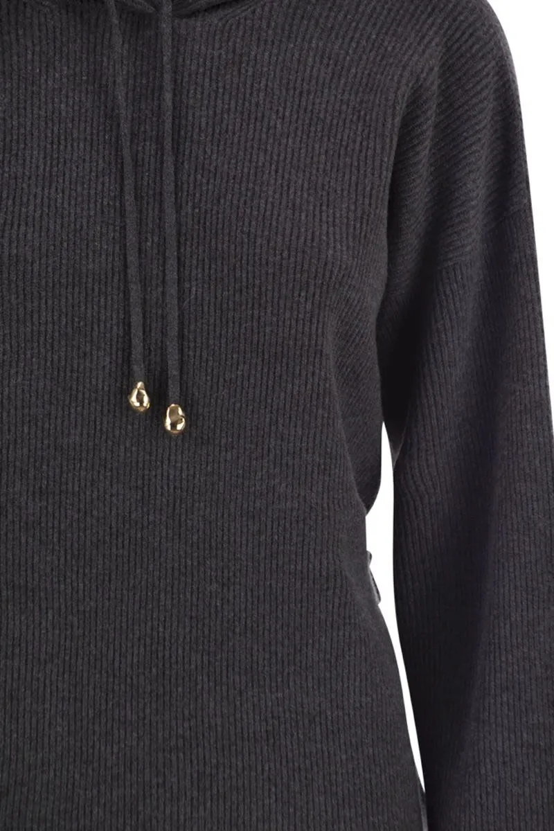 ENGLISH RIBBED HOODED SWEATER sold by Lord & Taylor product image thumbnail 4