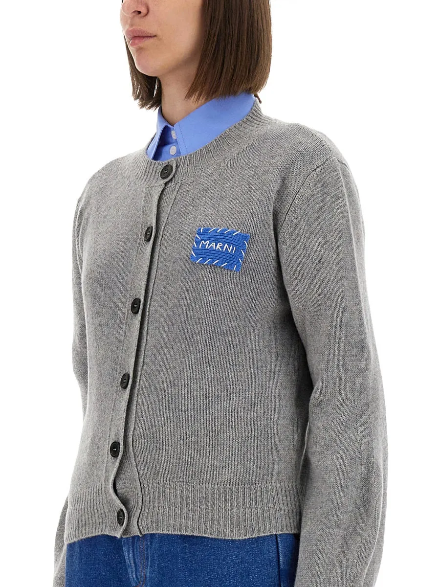 CASHMERE CARDIGAN WITH LOGO sold by Lord & Taylor product image thumbnail 4