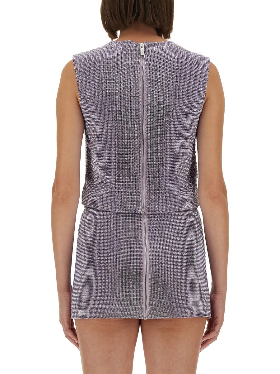 METAL MESH TOP sold by Lord & Taylor product image thumbnail 4