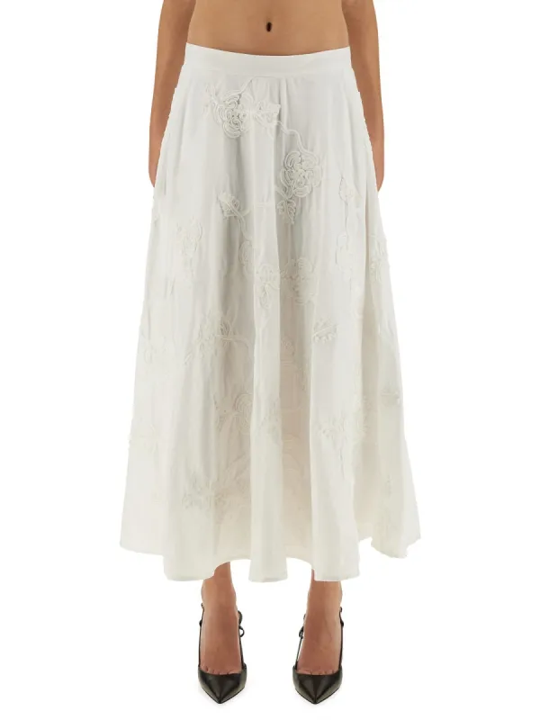 FLORAL MIDI SKIRT sold by Lord & Taylor