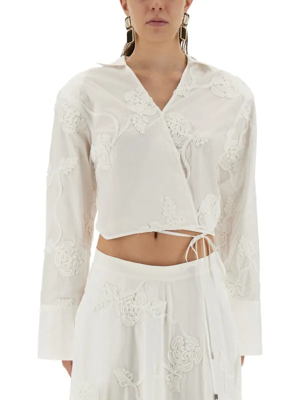 WRAPAROUND SHIRT TOP sold by Lord & Taylor