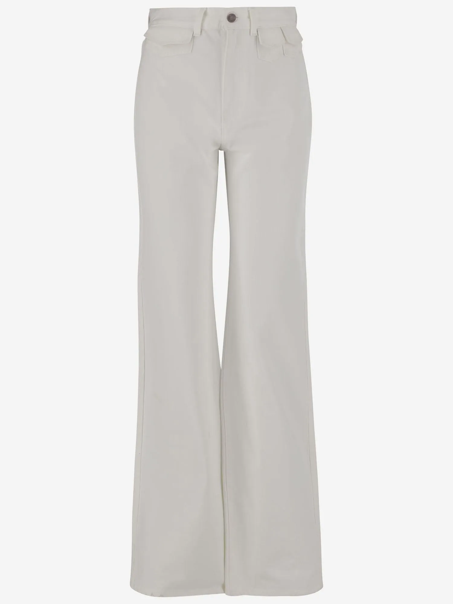 High Waist Cotton Flare Jeans sold by Lord & Taylor product image thumbnail 3