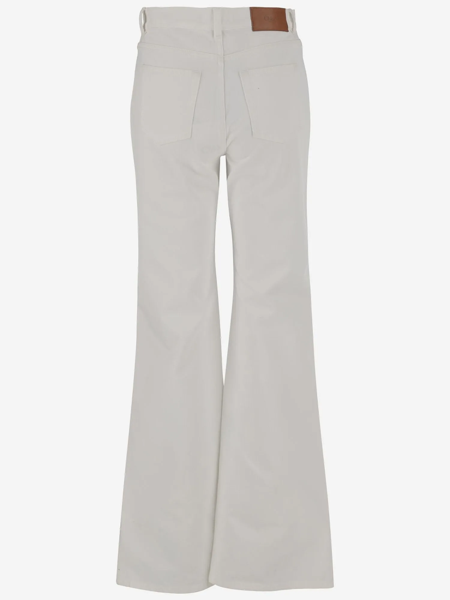 High Waist Cotton Flare Jeans sold by Lord & Taylor product image thumbnail 5
