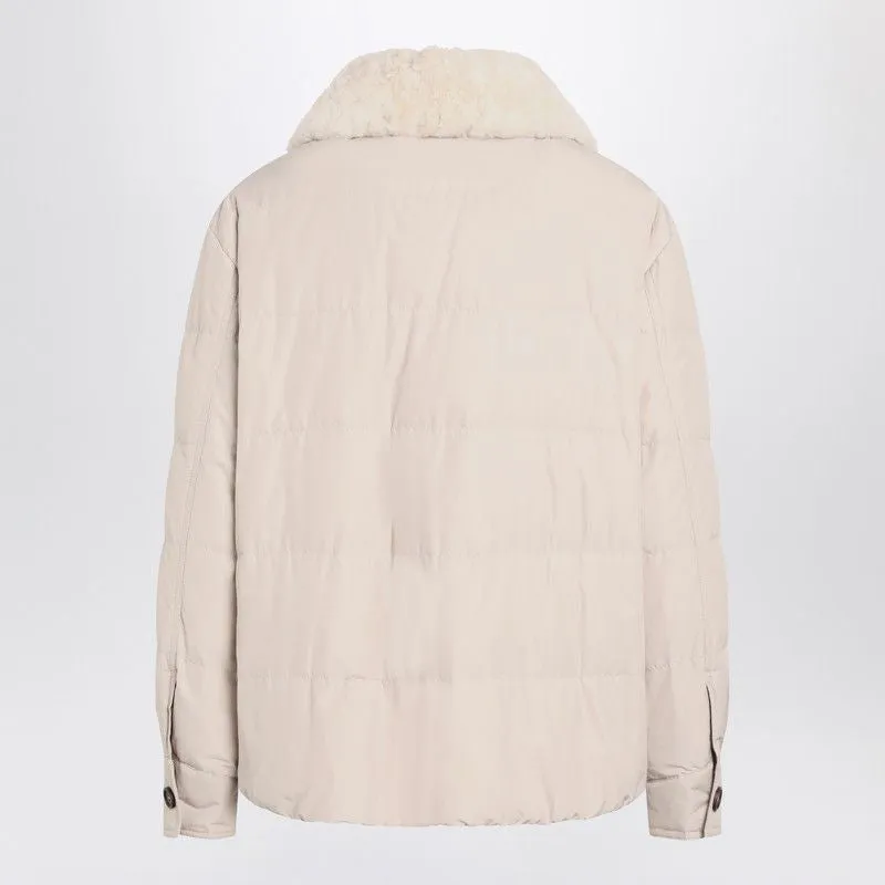 LIGHT GRAY JACKET WITH FUR COLLAR sold by Lord & Taylor product image thumbnail 2