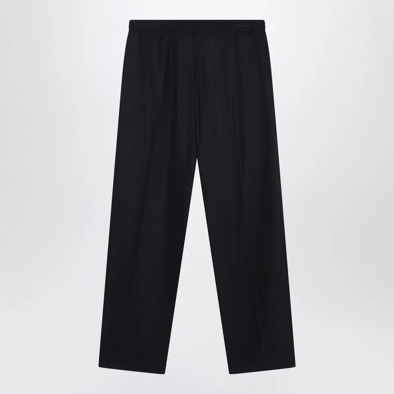 WIDE BLACK WOOL TROUSERS sold by Lord & Taylor product image thumbnail 2