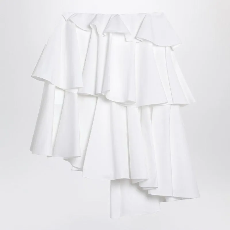 ASYMMETRICAL WHITE COTTON SKIRT sold by Lord & Taylor product image thumbnail 2
