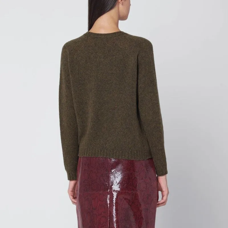 MILITARY GREEN WOOL V-NECK SWEATER sold by Lord & Taylor product image thumbnail 2