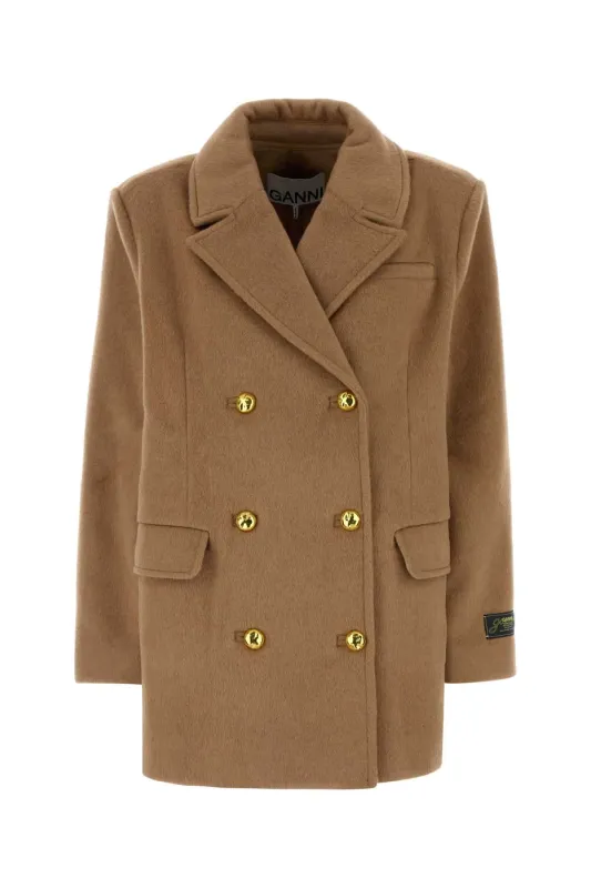 CAMEL WOOL BLEND COAT sold by Lord & Taylor