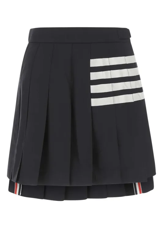 NAVY BLUE WOOL MINI SKIRT sold by Lord & Taylor