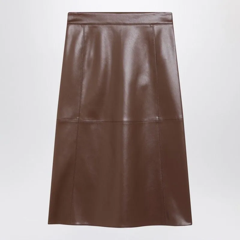 BROWN COATED FABRIC SKIRT sold by Lord & Taylor