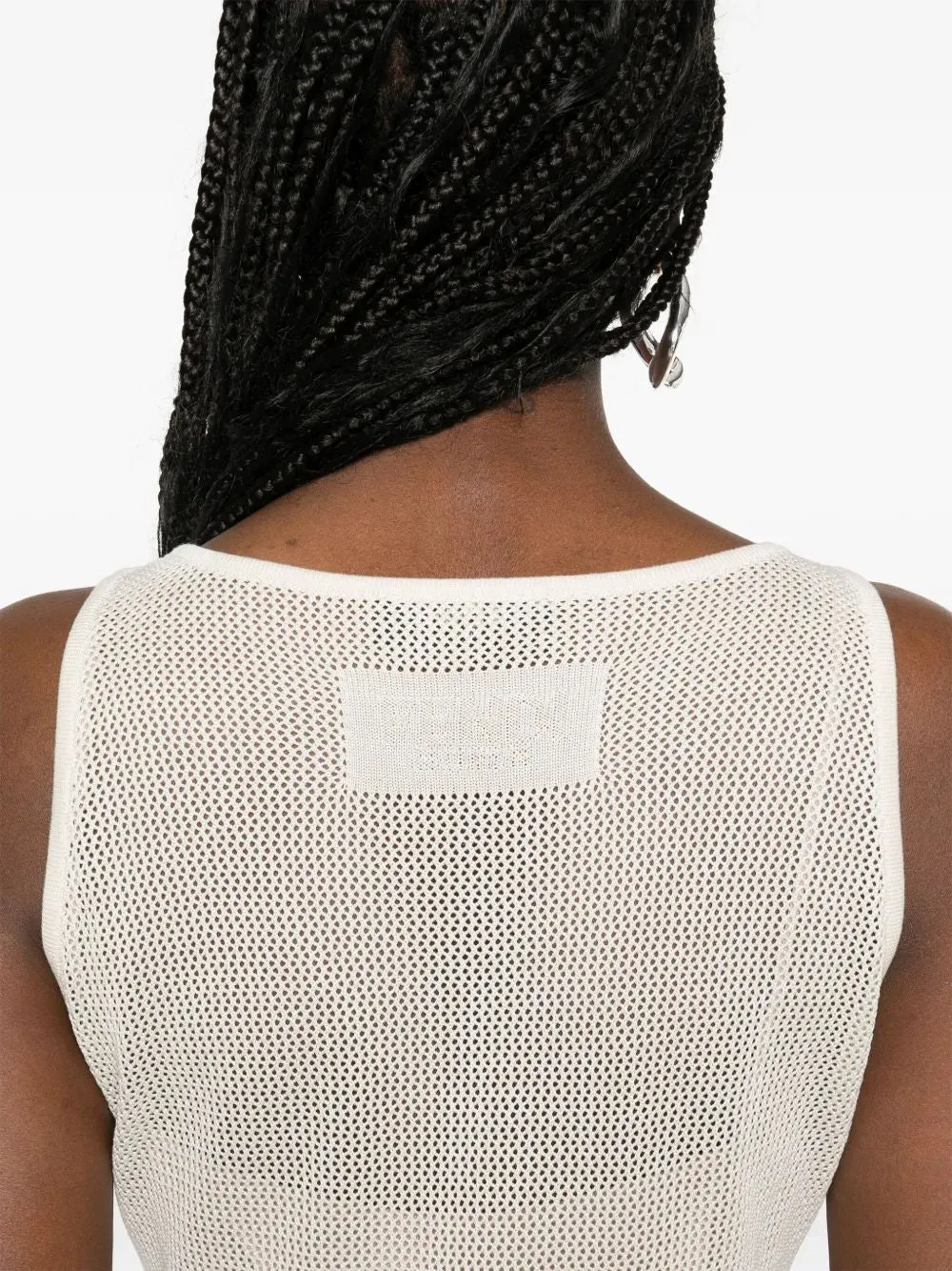 CREAM MESH DRESS sold by Lord & Taylor product image thumbnail 3