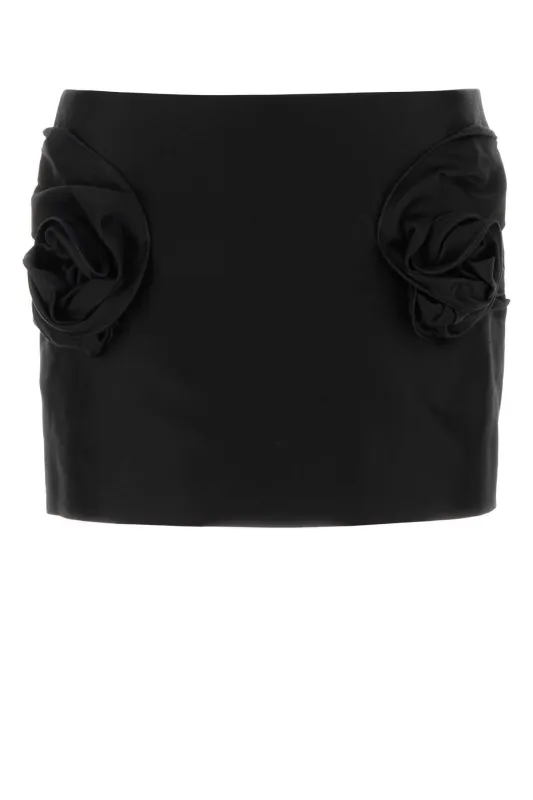 BLACK COTTON MINI SKIRT sold by Lord & Taylor