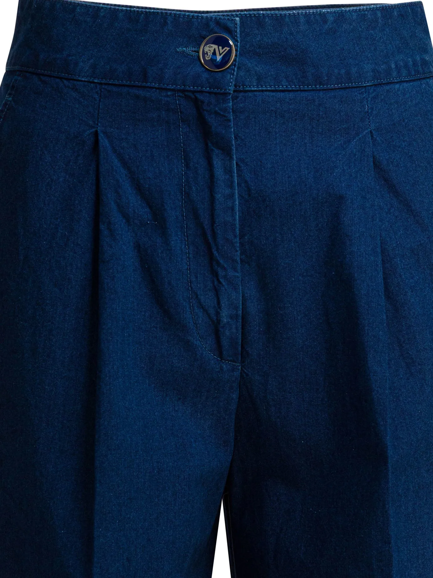 WIDE-LEG JEANS WITH PLEATS sold by Lord & Taylor product image thumbnail 3