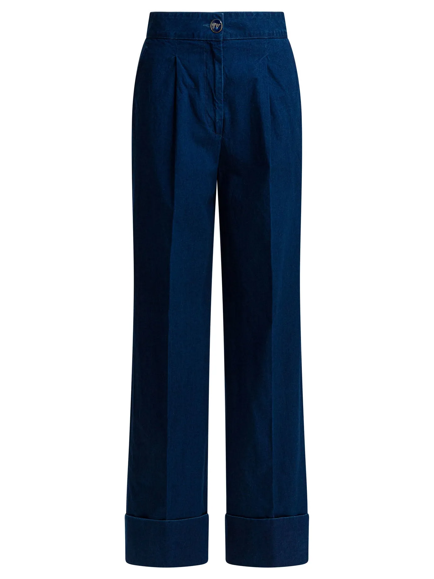 WIDE-LEG JEANS WITH PLEATS sold by Lord & Taylor