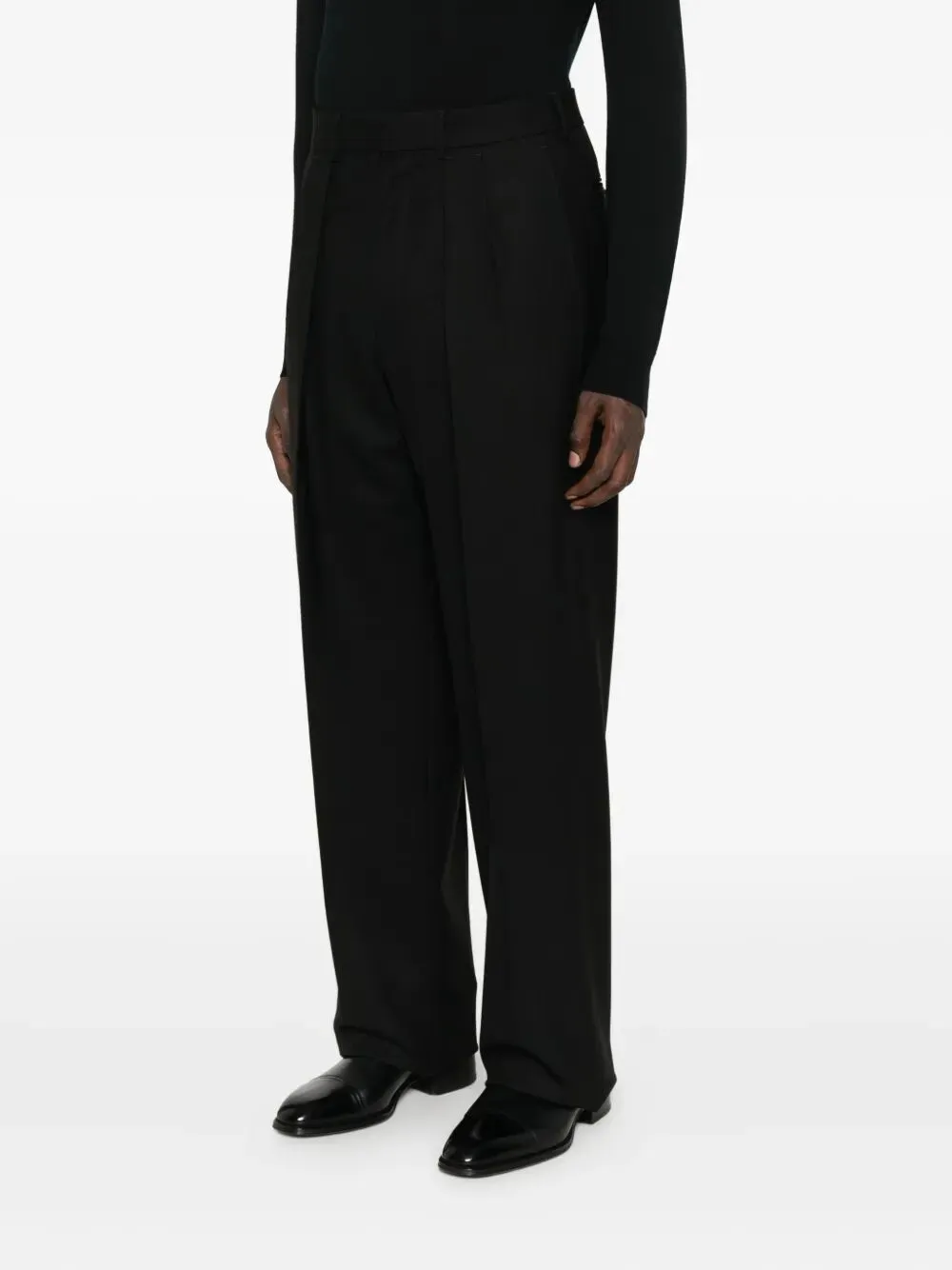 HIGH TWIST WOOL PLEATED TROUSERS sold by Lord & Taylor product image thumbnail 3