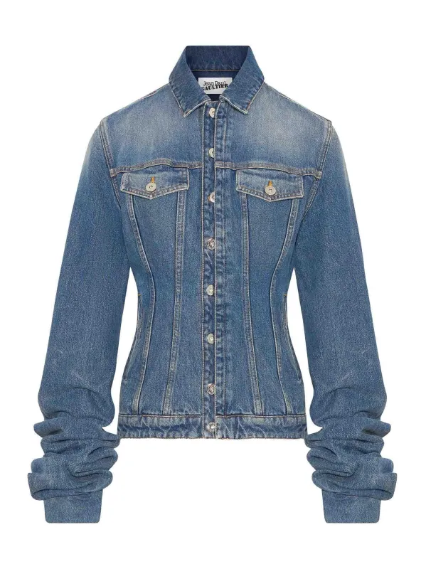 Jean Paul Gaultier Oversized Blue Denim Jacket sold by Lord & Taylor