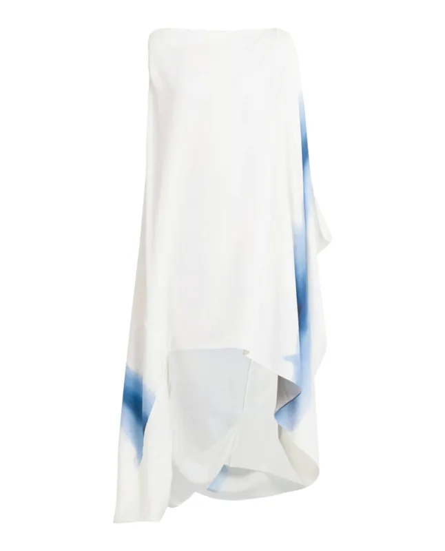 Degrade-Print Draped High-Low Dress sold by Lord & Taylor
