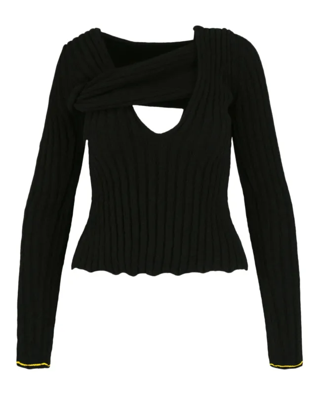 Asymmetric V-Neck sold by Lord & Taylor