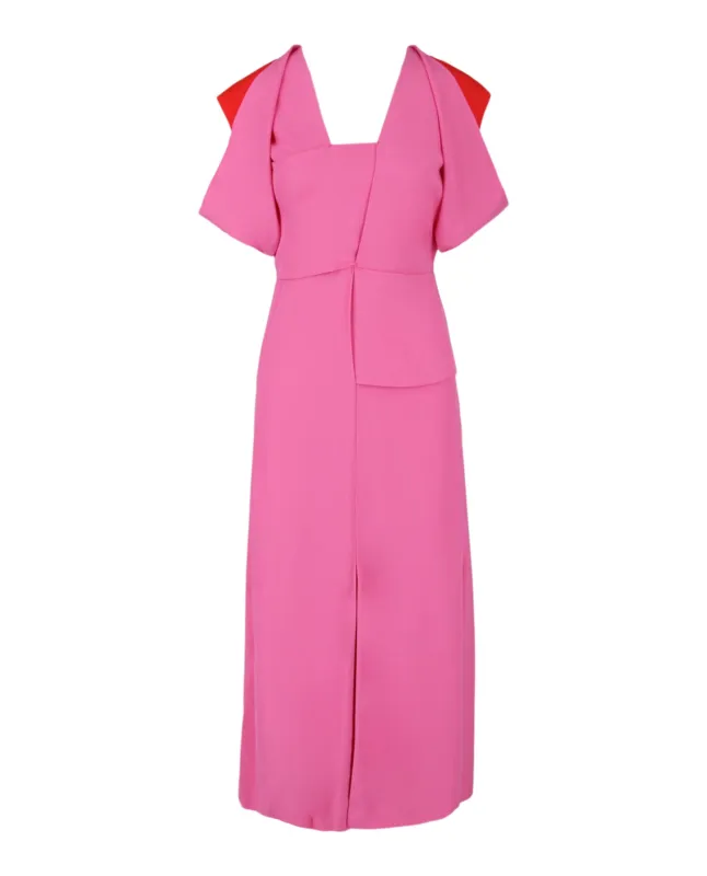 Jersey Draped Midi-Dress sold by Lord & Taylor