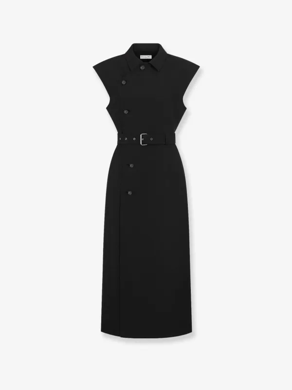 Virgin Wool and Silk Midi Dress sold by Lord & Taylor
