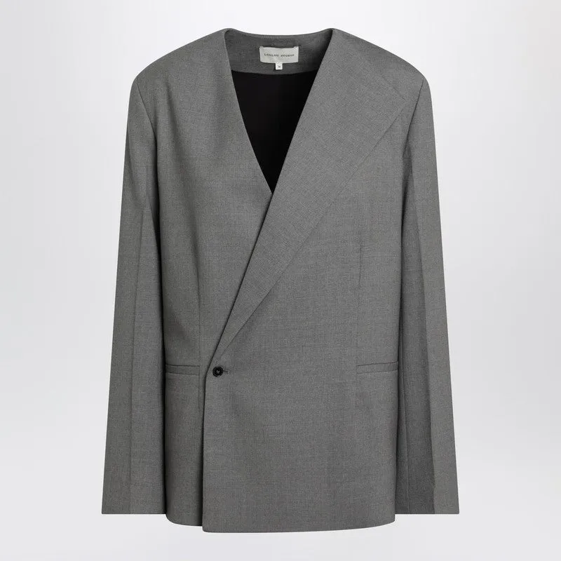 Loulou Studio Gray double-breasted wool jacket sold by Lord & Taylor