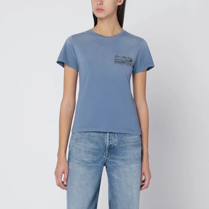 Golden Goose Faded blue T-shirt with print on the chest sold by Lord & Taylor