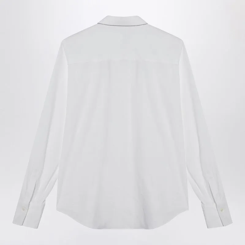 Brunello Cucinelli White cotton shirt sold by Lord & Taylor product image thumbnail 2