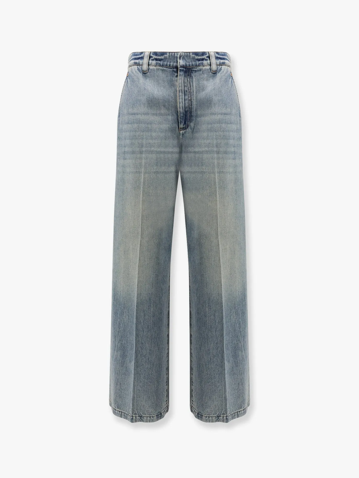Stone-Washed Flared Jeans sold by Lord & Taylor